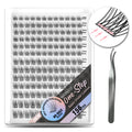 WONSIS Self Adhesive Eyelashes, 156 Pcs Self Adhesive Eyelash Clusters, No Glue Needed, Invisible Strip Tape - Longer Lasting, No Sticky Residue Pre Glued Eyelashes (Natural-Mixed)…