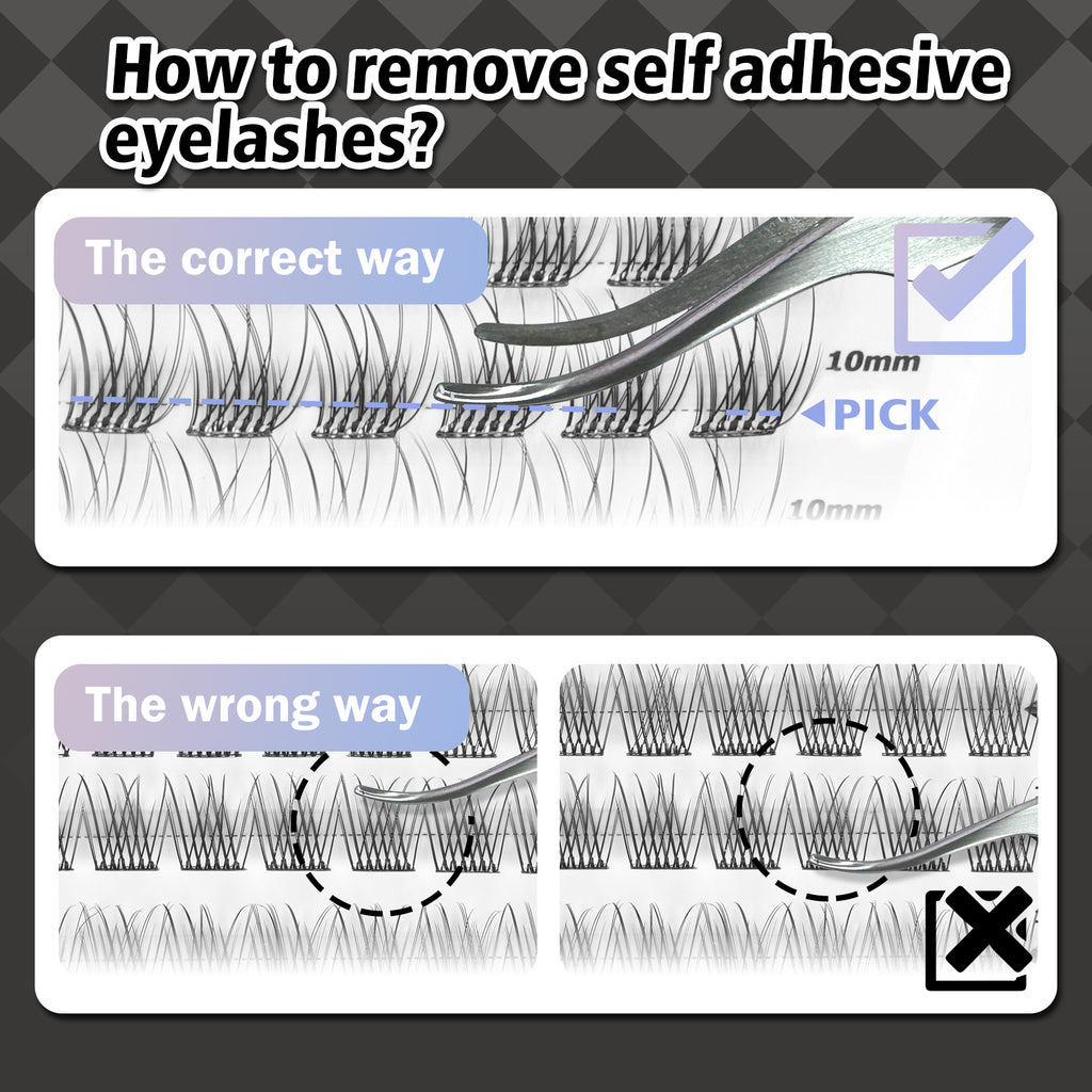 WONSIS Self Adhesive Eyelashes, 156 Pcs Self Adhesive Eyelash Clusters, No Glue Needed, Invisible Strip Tape - Longer Lasting, No Sticky Residue Pre Glued Eyelashes (Natural-Mixed)…